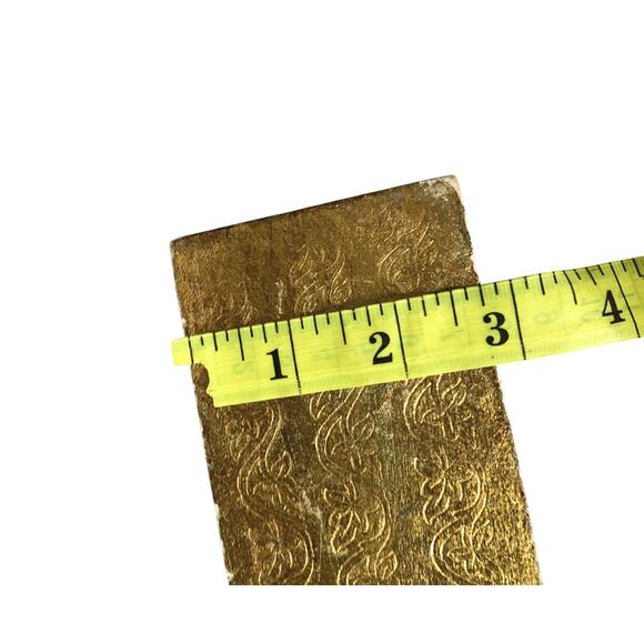 Vintage 50s 60s Gold Gilt Box 2 Saints Inside Made in Italy Religious Christian - Picture 11 of 12